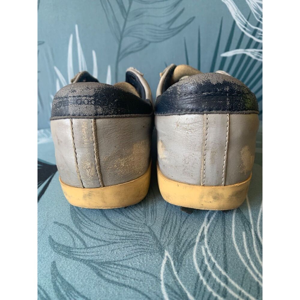 Golden Goose Superstar Silver White SNEAKERS GYM SHOES women’s sz 36 5.5 6 WORN - Picture 5 of 8